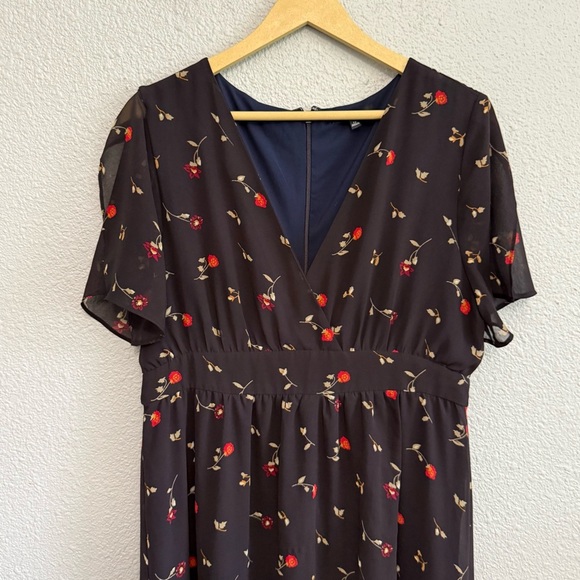 Madewell Tulip Sleeve Maxi Dress Size 12‎ in Sweet Blossoms - Picture 3 of 9